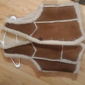 Shearling vest